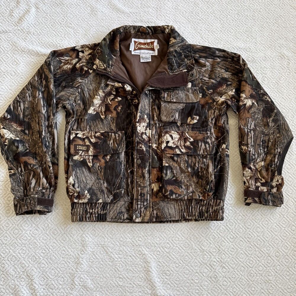 Gamehide Mossy Oak Hunting Camo Coat with Removable Liner Sz XL